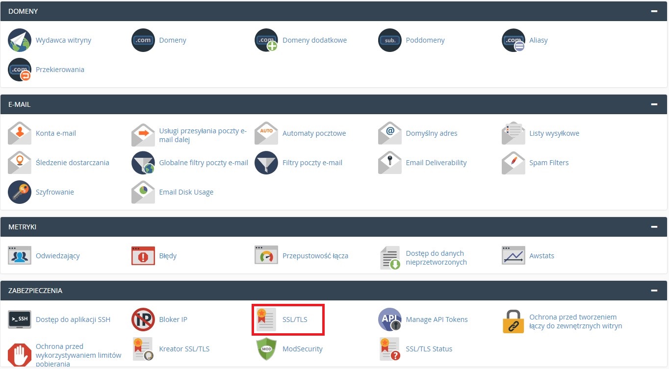 Jak zainstalować certyfikat SSL na serwerze w cPanel